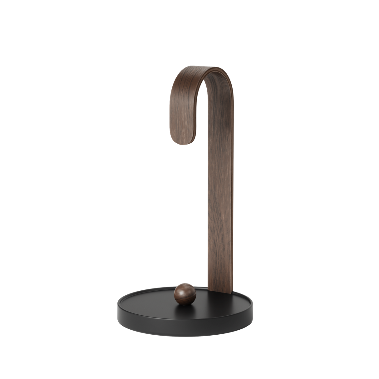 Paper Towel Holders | color: Black/Walnut