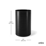 Bathroom Trash Cans | color: Black