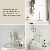 Jewelry Stands | color: White-Brass