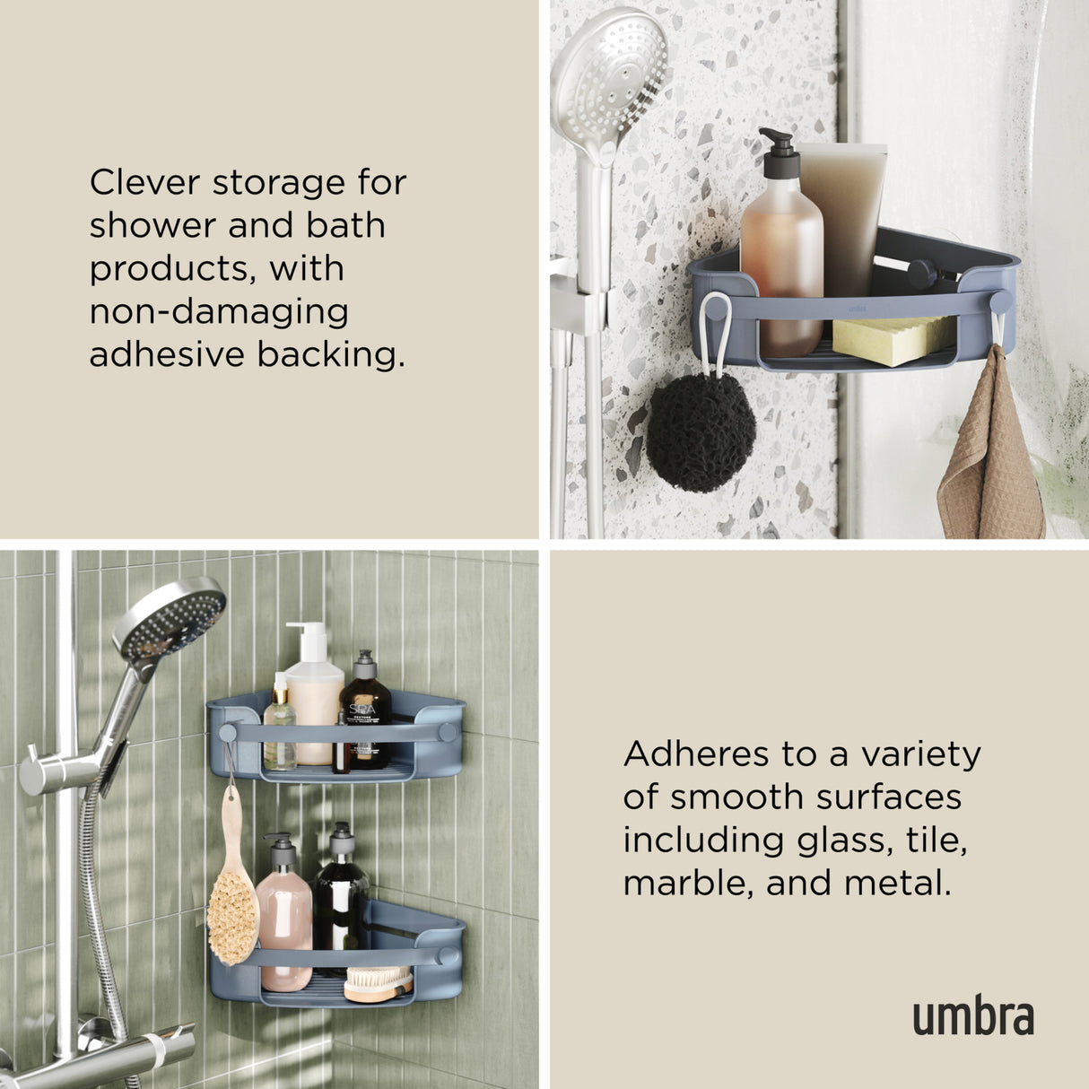 Shower Storage | color: Slate Blue