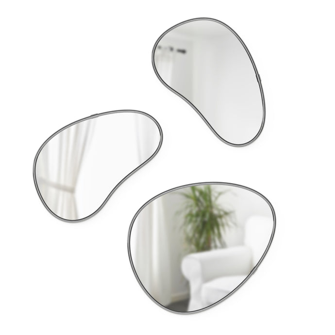 umbra HUBBA PEBBLE - Jeu de 3 miroirs muraux