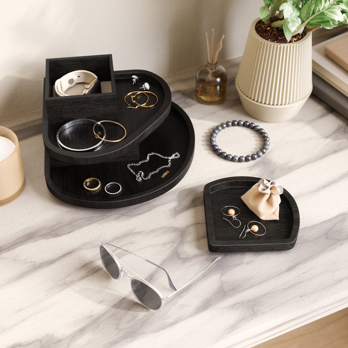 Jewelry Boxes | color: Black Wood