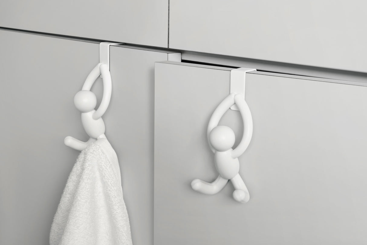 Over The Door Hooks | color: White | Hover