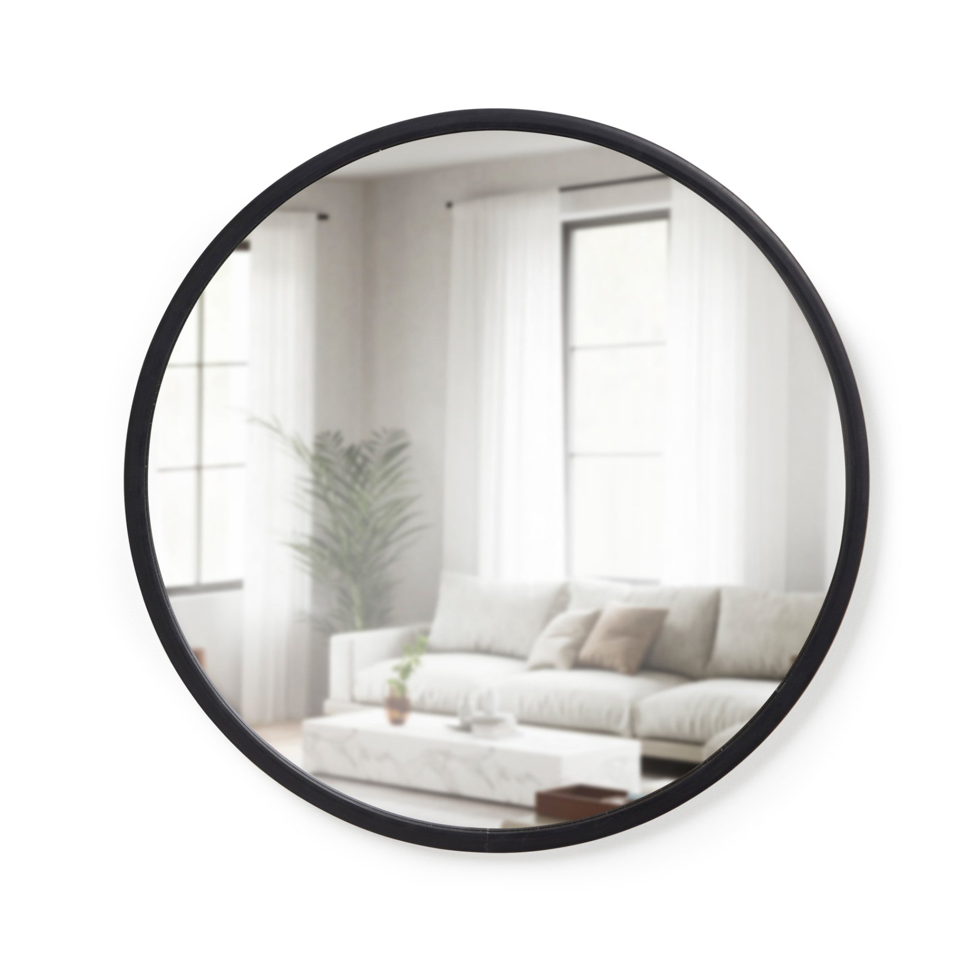 鏡 umbra Ola Wall Mirror Hub Oval Mirror - Instantly Brighten Your Space with Hub | Umbra