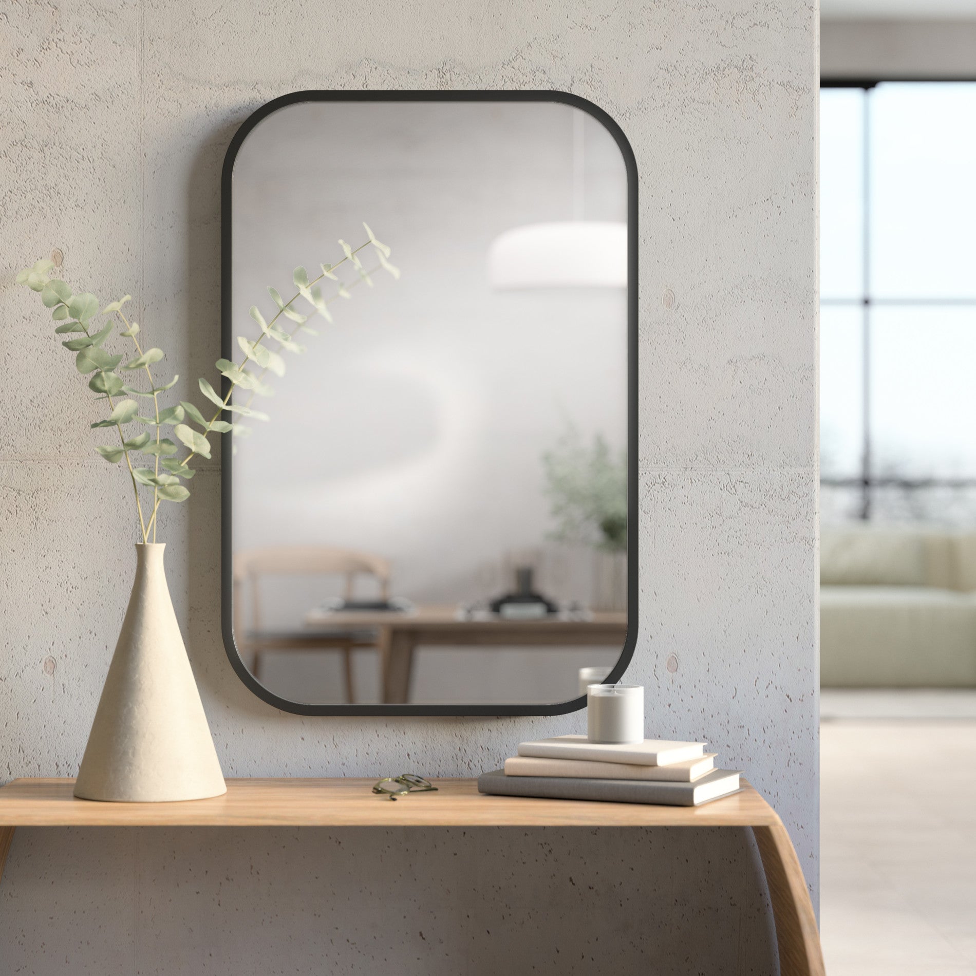 Hub Rectangle Wall Mirror – Umbra Europe
