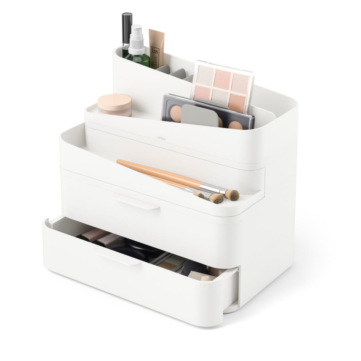 Cosmetic Organizers | color: White-Grey