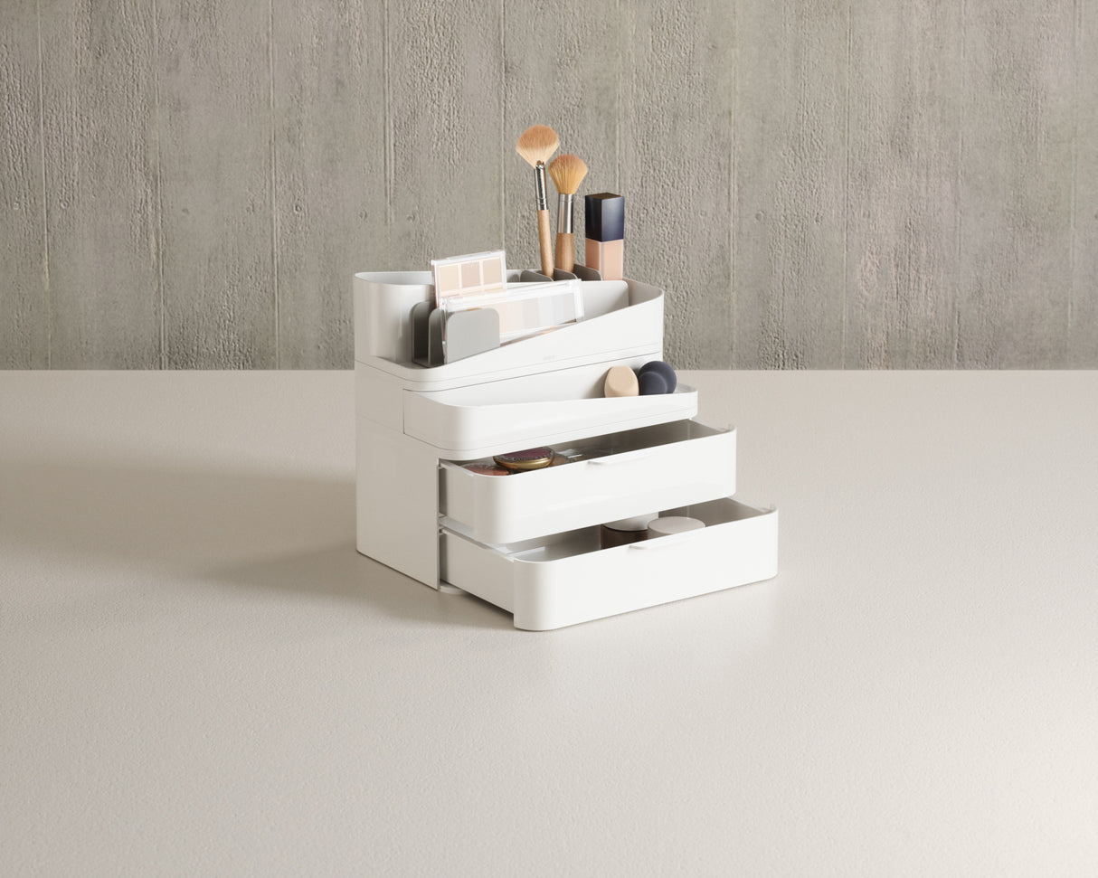 Cosmetic Organizers | color: White-Grey