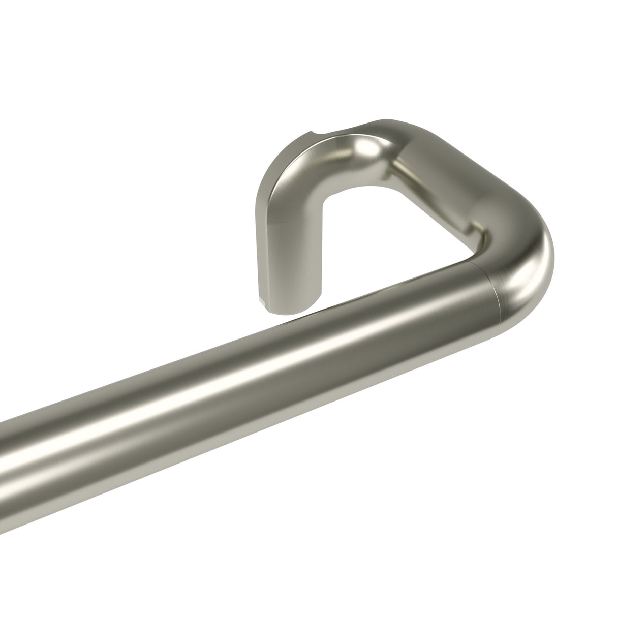 Single Curtain Rods | color: Matte-Nickel | size: 30-84" (76-213 cm) | diameter: 3/4" (1.9 cm)