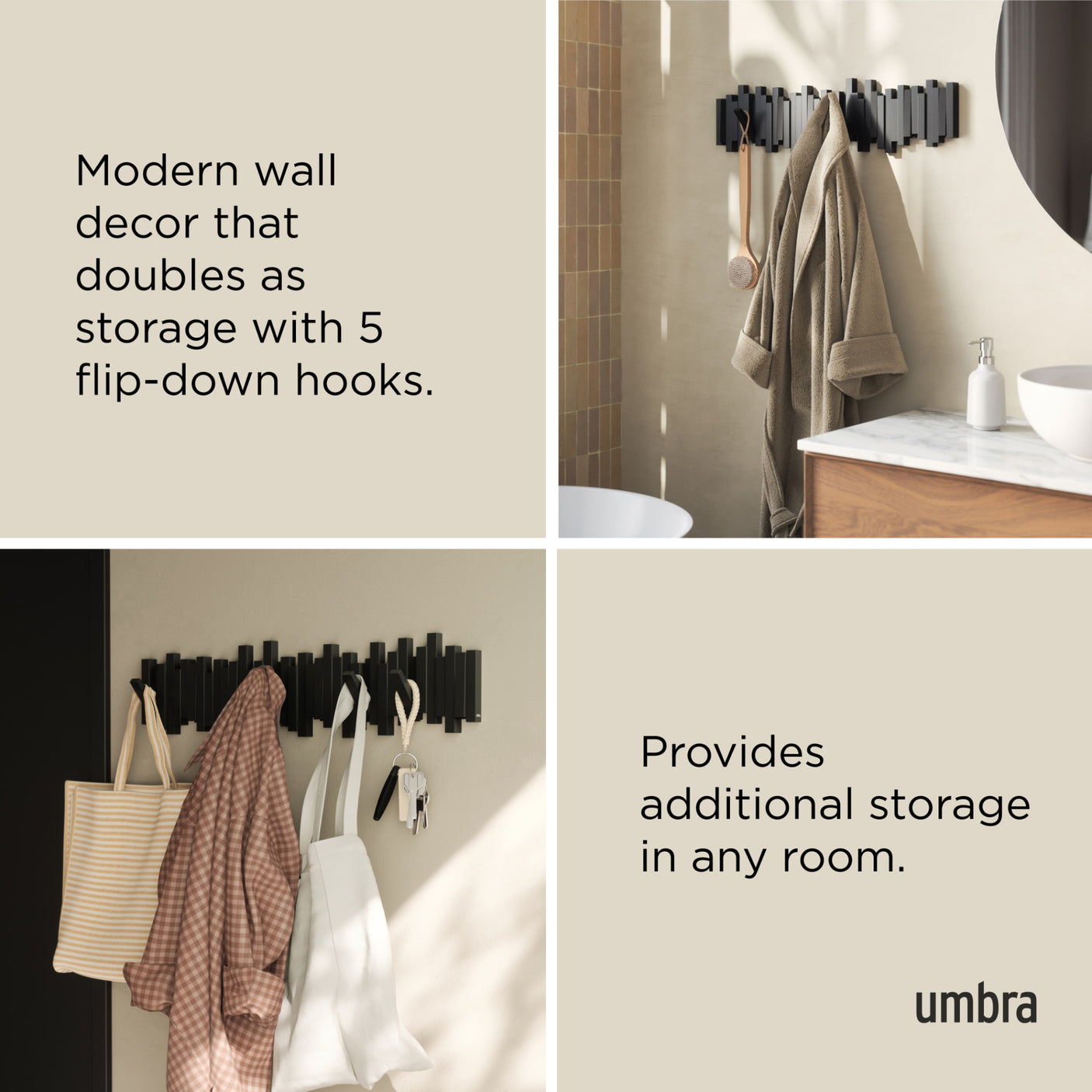 Wall Hooks | color: Black