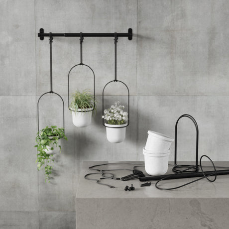 Hanging Planters | color: White-Black