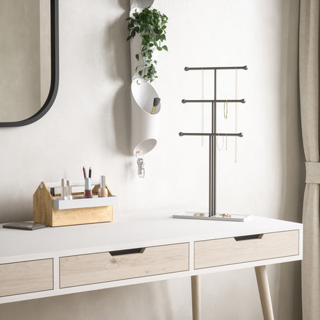 Jewelry Stands | color: White-Nickel