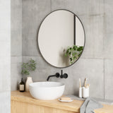 Wall Mirrors | color: Metallic-Titanium | size: 24" (61 cm) | Hover