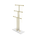 Jewelry Stands | color: White-Brass