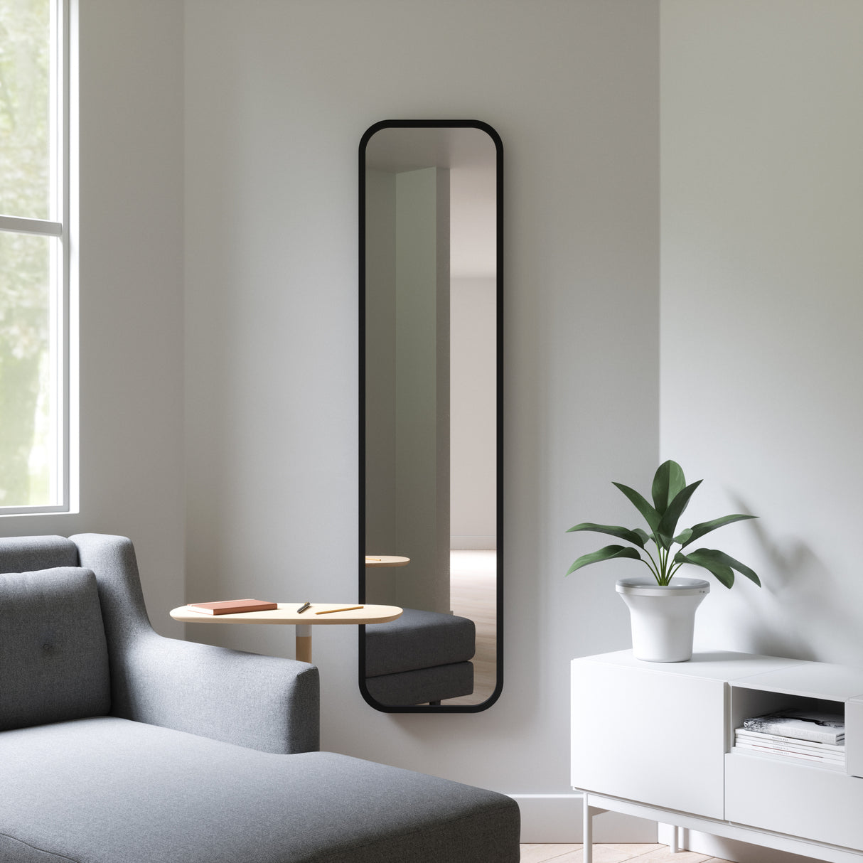 Espejo Ovalado Marco Metalico – Crystal Design