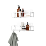 Shower Storage | color: White | size: Set of Two