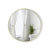 Wall Mirrors | color: Brass | size: 24" (61 cm)