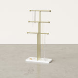 Jewelry Stands | color: White-Brass | Hover