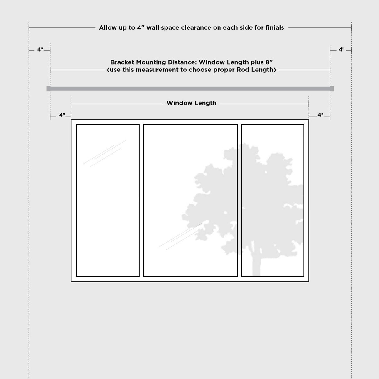 Single Curtain Rods | color: Eco-Friendly Matte-Black | size: 42-120" (107-305 cm) | diameter: 1" (2.5 cm)