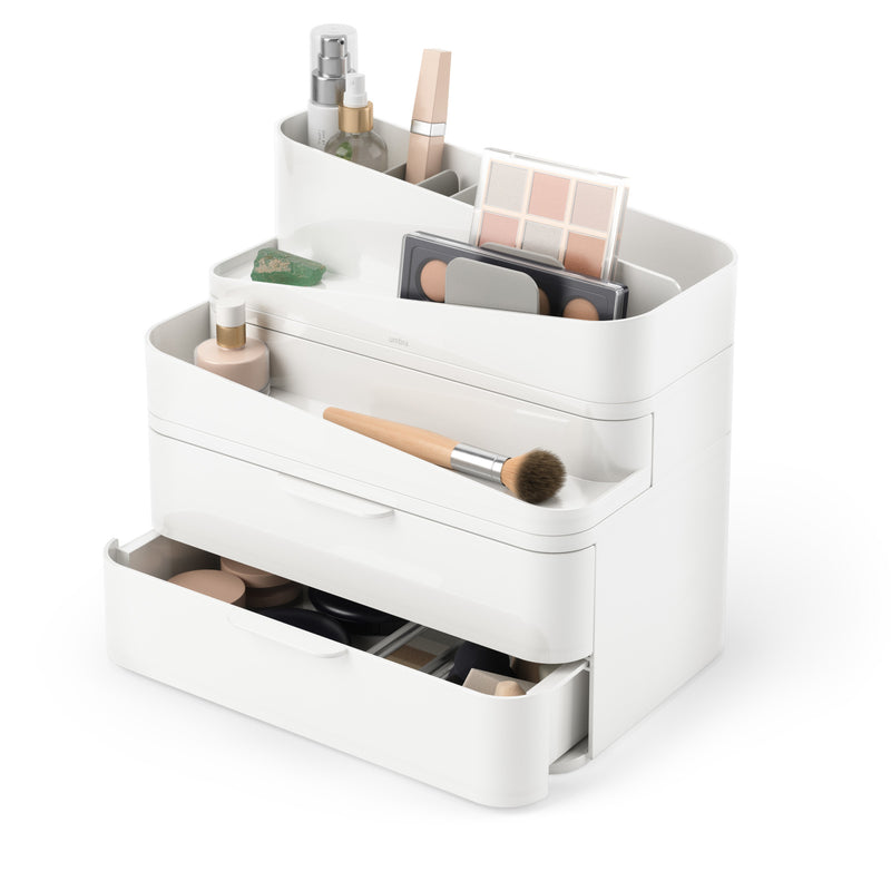 Cosmetic Organizers | color: White/Grey