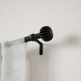 Single Curtain Rods | color: Eco-Friendly Matte-Black | size: 42-120" (107-305 cm) | diameter: 1" (2.5cm) | https://vimeo.com/684798936